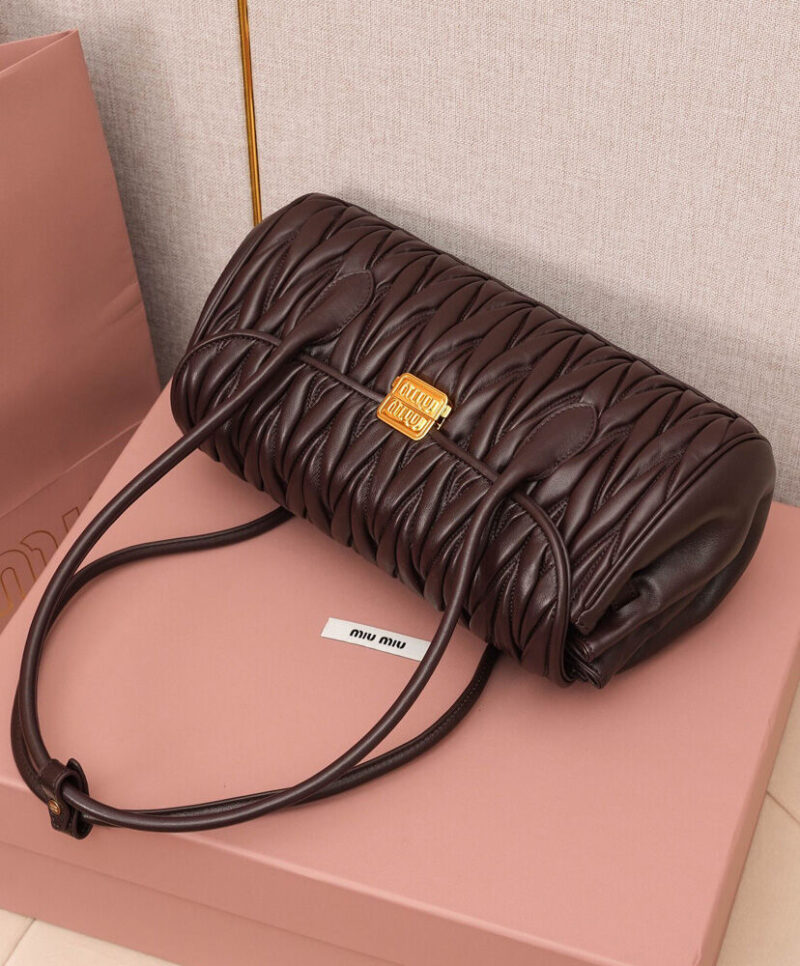 Miumiu Matelasse Nappa Leather Shoulder Bag
